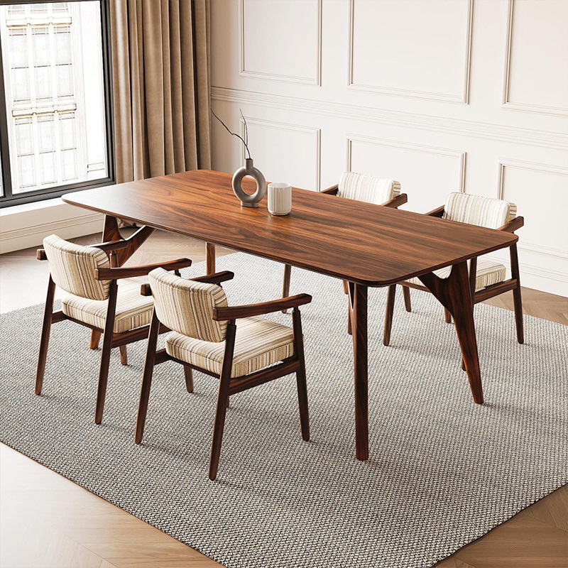 Solid Oak Extendable Dining Table – Premium Wooden Expandable Table for Family Dining